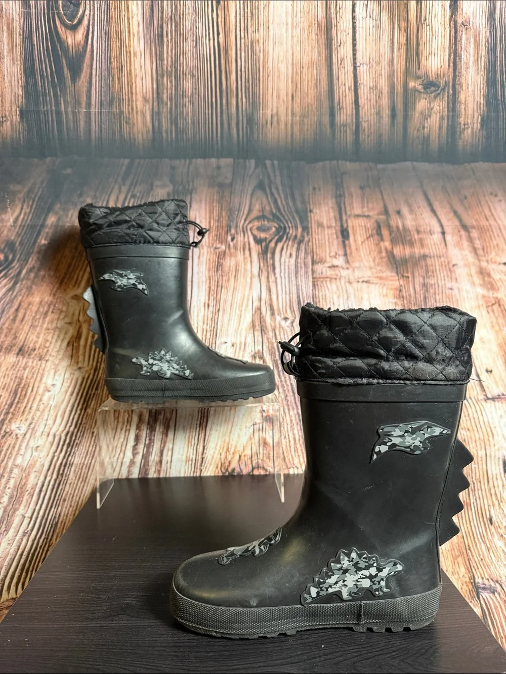London Fog Toby Dinosaur Rain Boots Boys Sz 1
